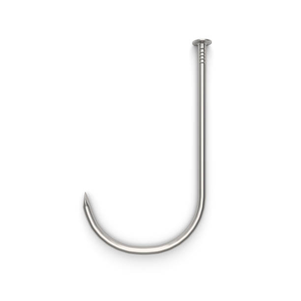istock Alphabet made from nails, letter J. 661429160