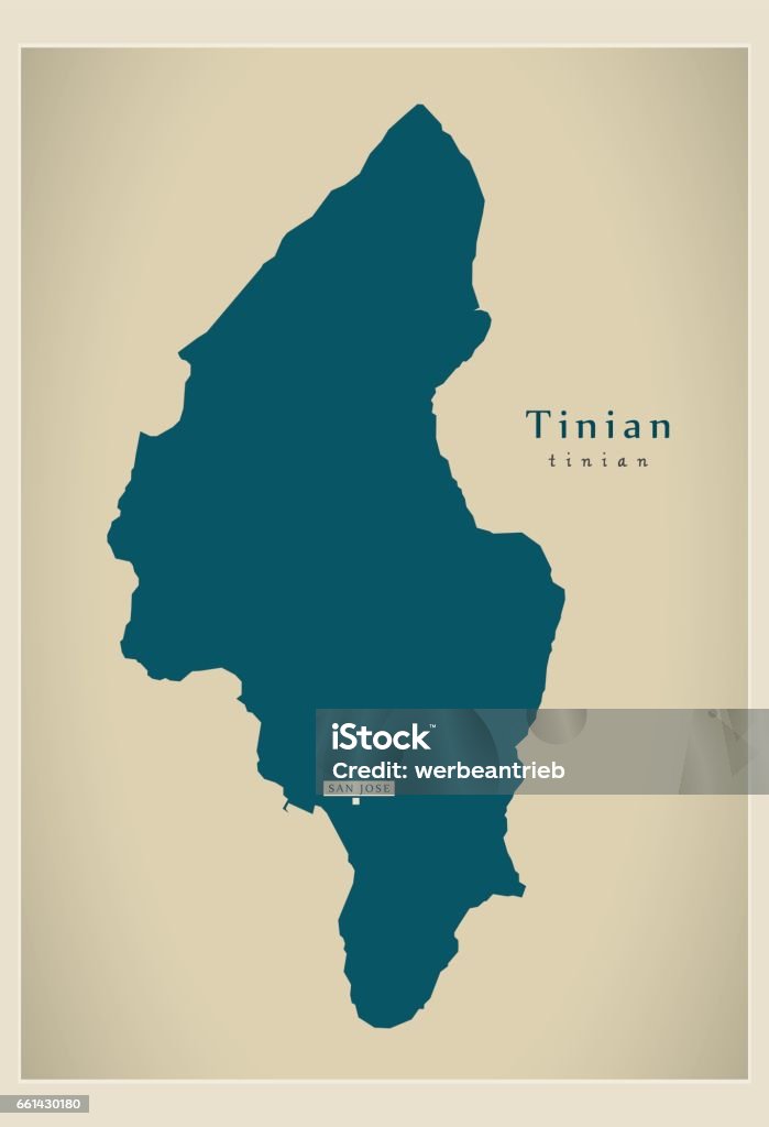 Current Tinian Map Modern Map Tinian Mp Stock Illustration - Download Image Now ...