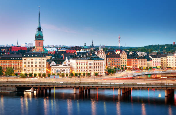 istock Stockholm at night in summer 661436888
