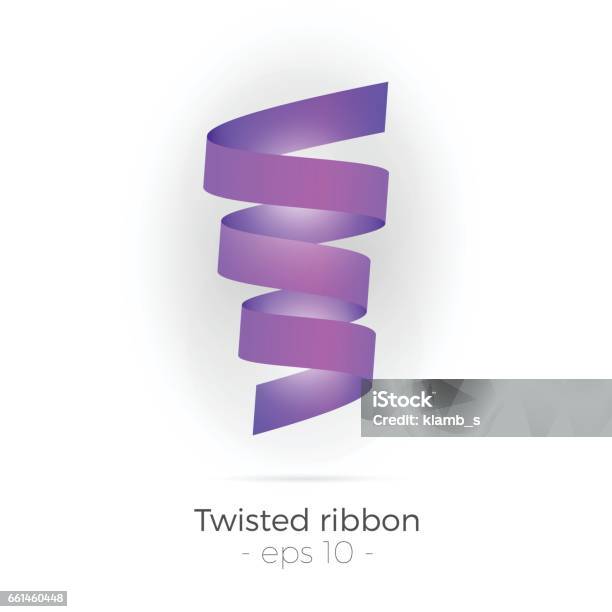 Twisted Ribbon Vector Stock Illustration - Download Image Now - Ribbon - Sewing Item, Twisted, Growth