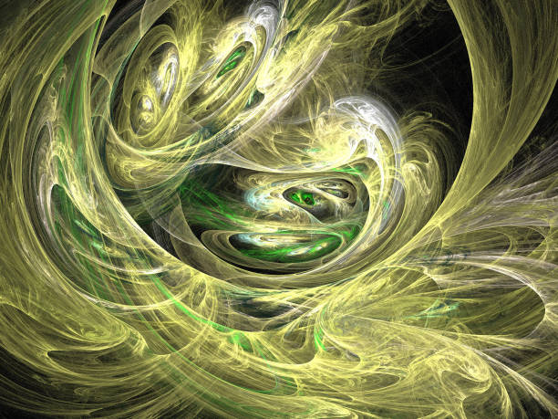 istock image of one Digital Fractal on Black Color 661460756