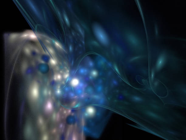 istock image of one Digital Fractal on Black Color 661467120