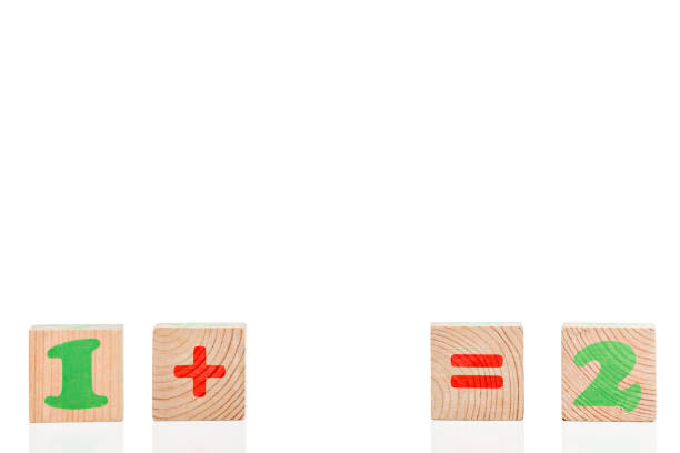 istock Conceptual mathematics from wooden cubes 661480870