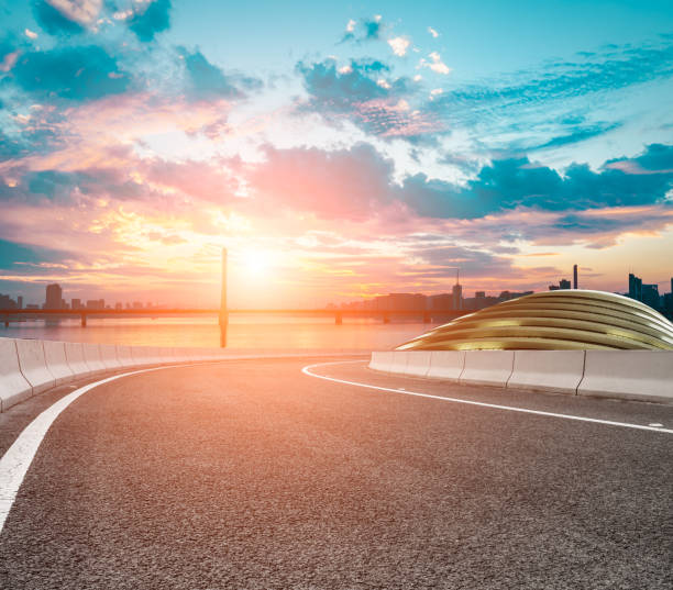 istock Asphalt road and sky at sunset 661482394