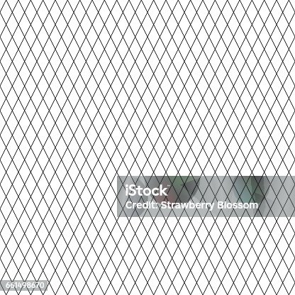 istock Diamond line pattern seamless black and white colors. Line abstract background vector. 661498670