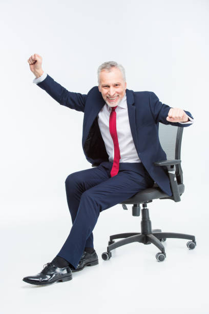 istock Businessman in office chair 661503204