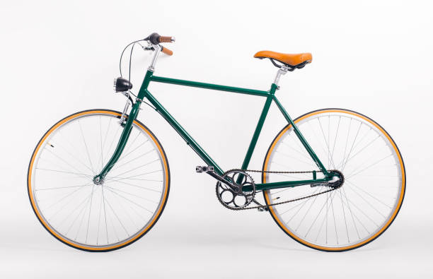 Retro styled bicycle stock photo
