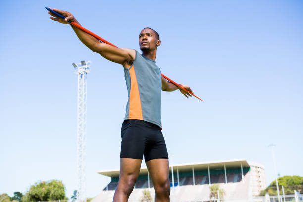 istock Athlete carrying javelin on his shoulder 661513734