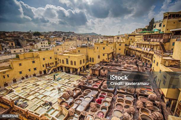 Fez Tannery Stock Photo - Download Image Now - Fez - Morocco, Morocco, Tannery