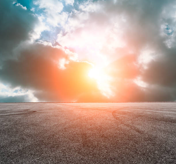 istock Asphalt road and sky at sunset 661538814