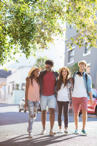 istock Friends walking together and fun together 661538844
