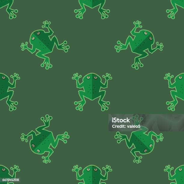 Frog Pattern Body Seamless Cartoon Frog Pattern Stock Illustration - Download Image Now ...