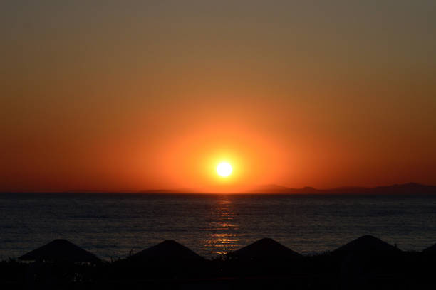 Sundown landscape over the sea