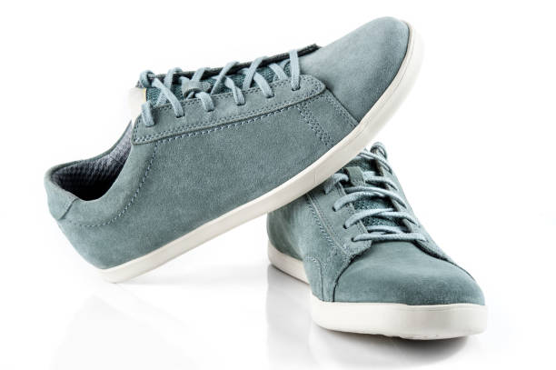 istock Pair of suede man's shoes 661574102