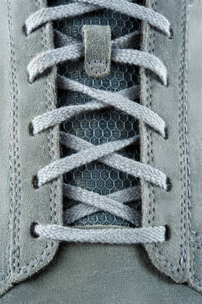 istock Suede sneakers laces. 661574246