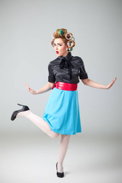 istock Funny housewife having fun 661583134