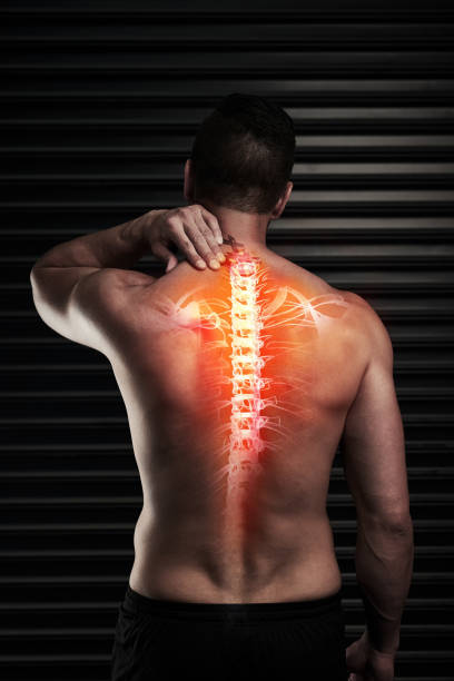 istock His entire back is in pain 661583798