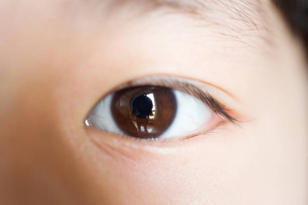 girl eye macro shot