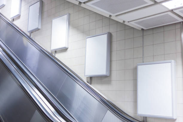 istock Blank billboard located in subway for advertising 661618808