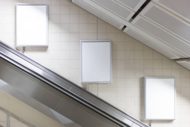 istock Blank billboard located in subway for advertising 661618810
