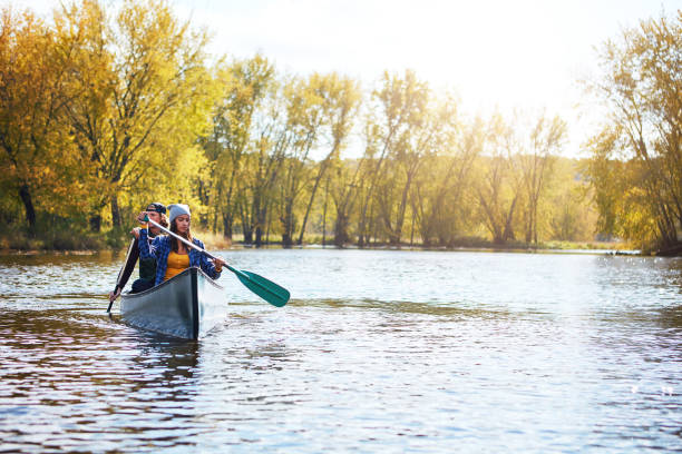 istock Taking their canoe out on the calm waters 661619332