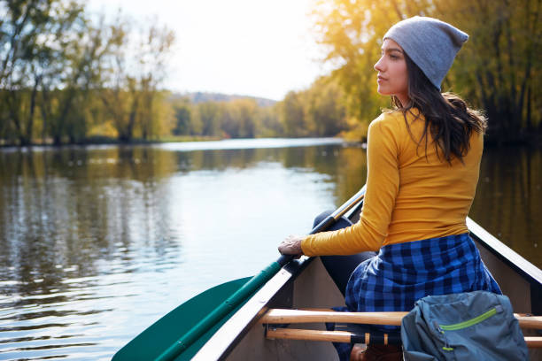 istock When the sun comes out so does her kayak 661619524
