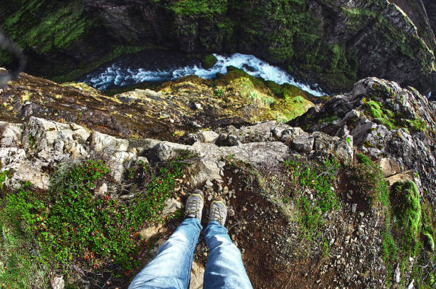 istock travel and Hiking to Iceland's highest waterfall 661627040