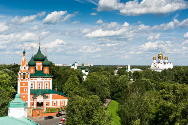 istock Church with five golden domes (cupola) 661638918