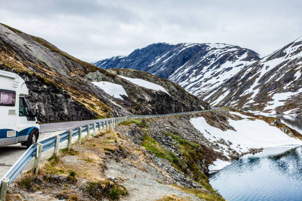 istock Camper car in norwegian mountains 661662536