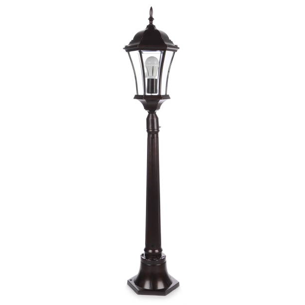 istock Street lamp isolated on white background 661664016