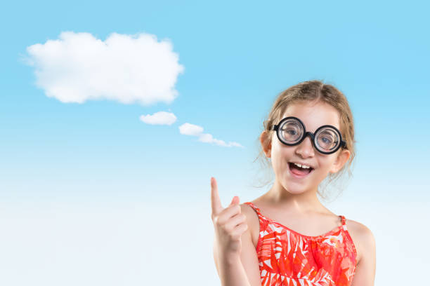 istock Little intelligent girl 661692418