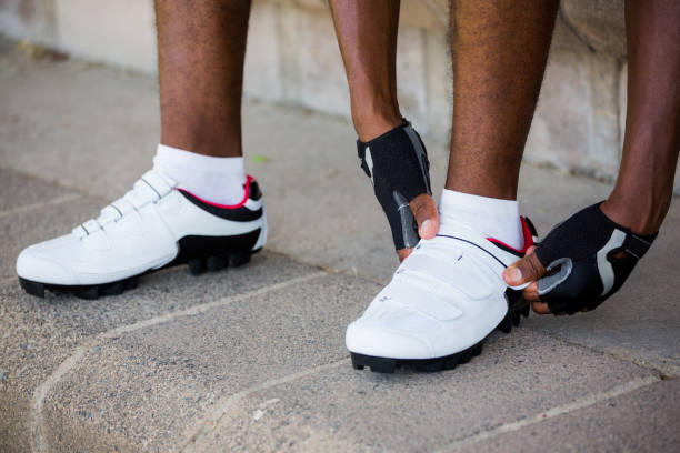 istock Athlete wearing sports shoes 661692482