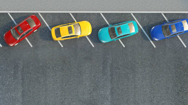 istock Many cars parked. 3d illustration 661693534