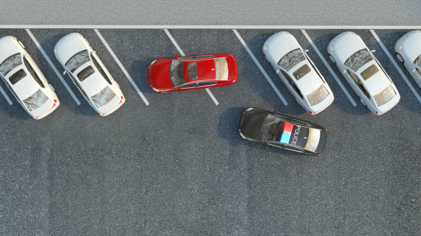 istock Police Car on the road. 3d illustration 661693538