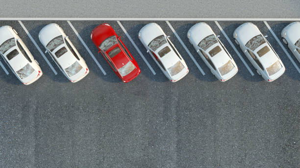 istock Many cars parked. 3d illustration 661693556