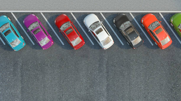istock Many cars parked. 3d illustration 661693566