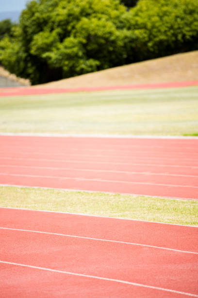 istock Close-up of running track 661694174