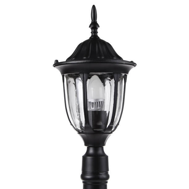 istock Street lamp isolated on white background 661694186