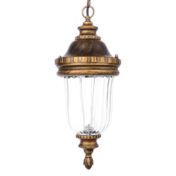 istock Street lamp isolated on white background 661694566