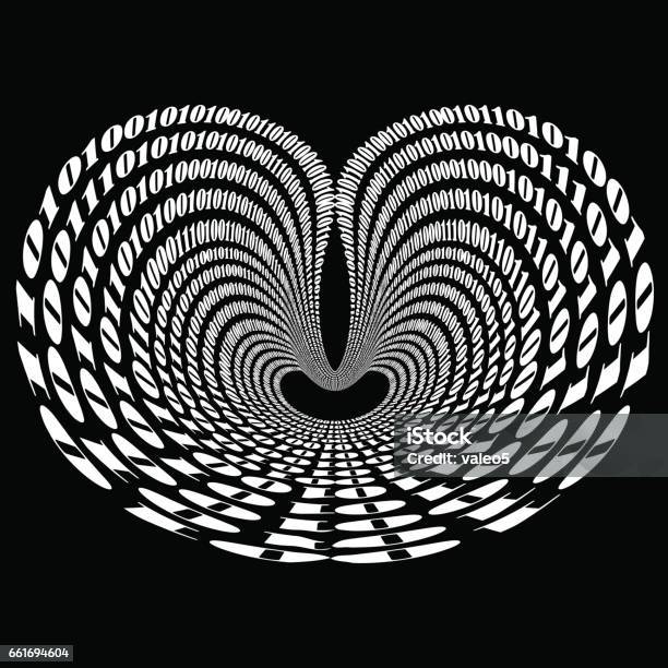 Binary Code Background Decryption And Encoding Stock Illustration ...