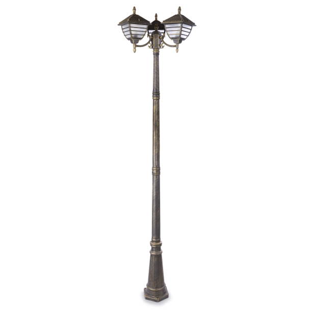 istock Street lamp isolated on white background 661748996