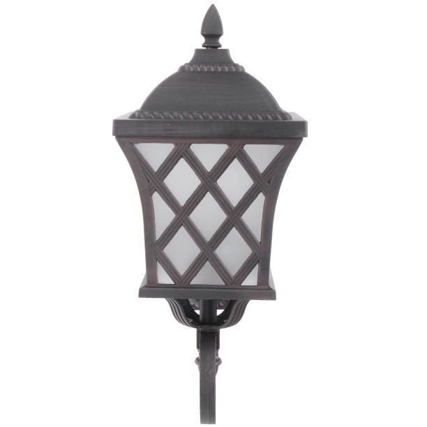 istock Street lamp isolated on white background 661761346