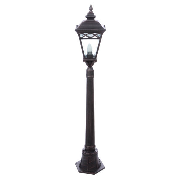 istock Street lamp isolated on white background 661765958
