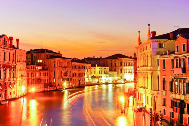 istock Grand Canal in Venice at sunset. 661768516