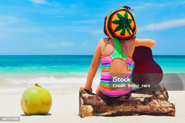 Happy Baby Have Fun On Summer Tropical Beach Holiday Stock Photo - Download Image Now