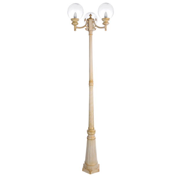 istock Street lamp isolated on white background 661790012
