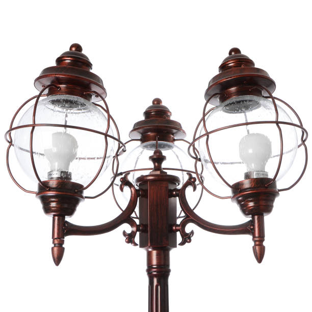 istock Street lamp isolated on white background 661799482