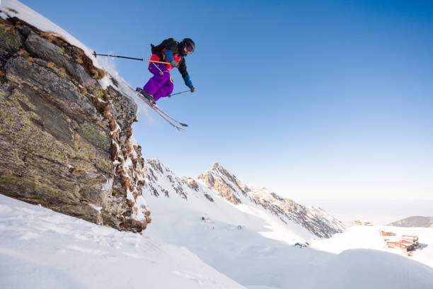 istock Male skier doing extreme tricks 661800050