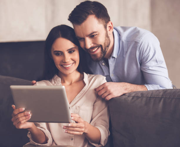 istock Beautiful couple at home 661879232