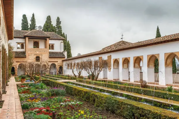 Photo of Patio de la Canal in Generalife Gardens, Granada, Spain